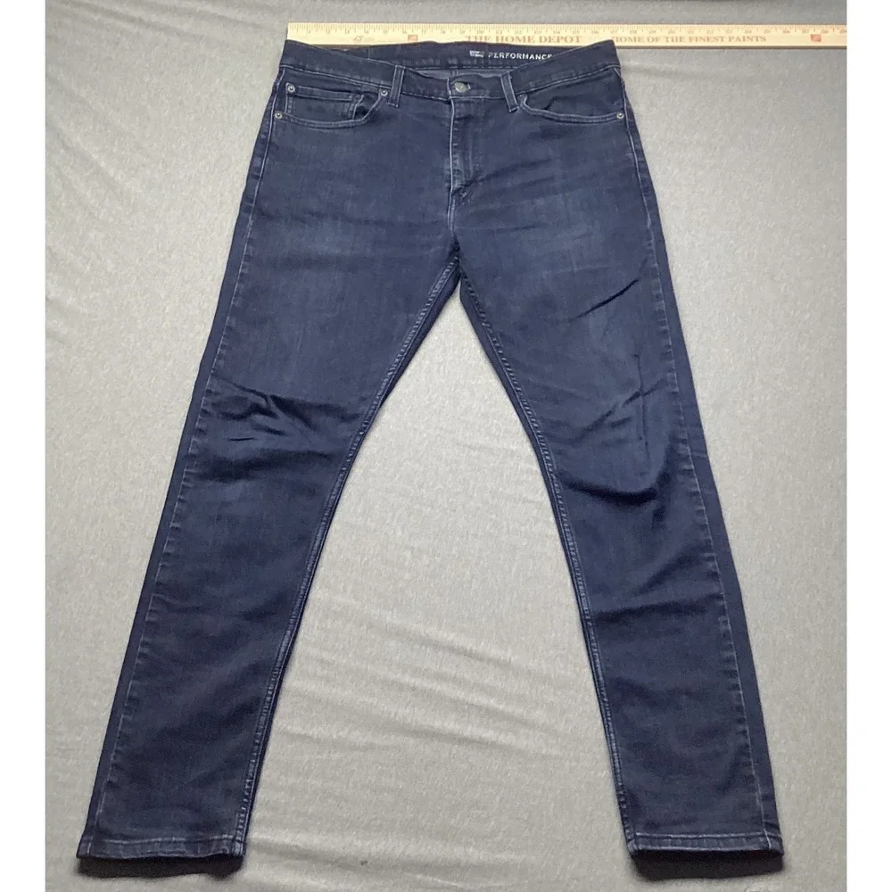 Levis 512 Slim Taper Jeans Mens W34 L32 Dark Wash Stretch Denim